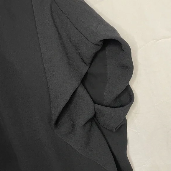 DVF Black Cowl-Neck Knee-Length Shift Dress S / 4 - Picture 5 of 9